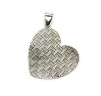 PE001474 Sterling Silver Pendant Filigree Heart Genuine Solid Hallmarked 925 Empress